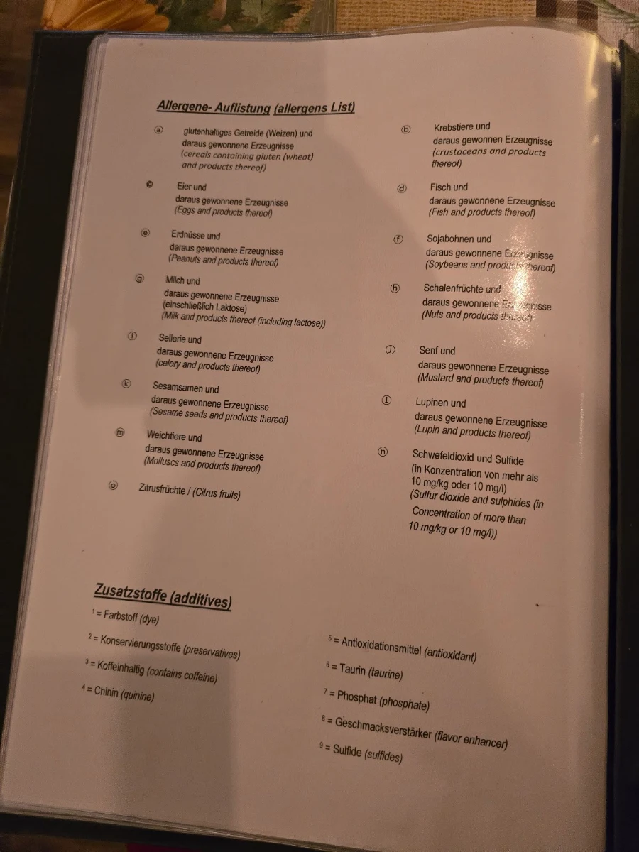 Speisekarte photo 1