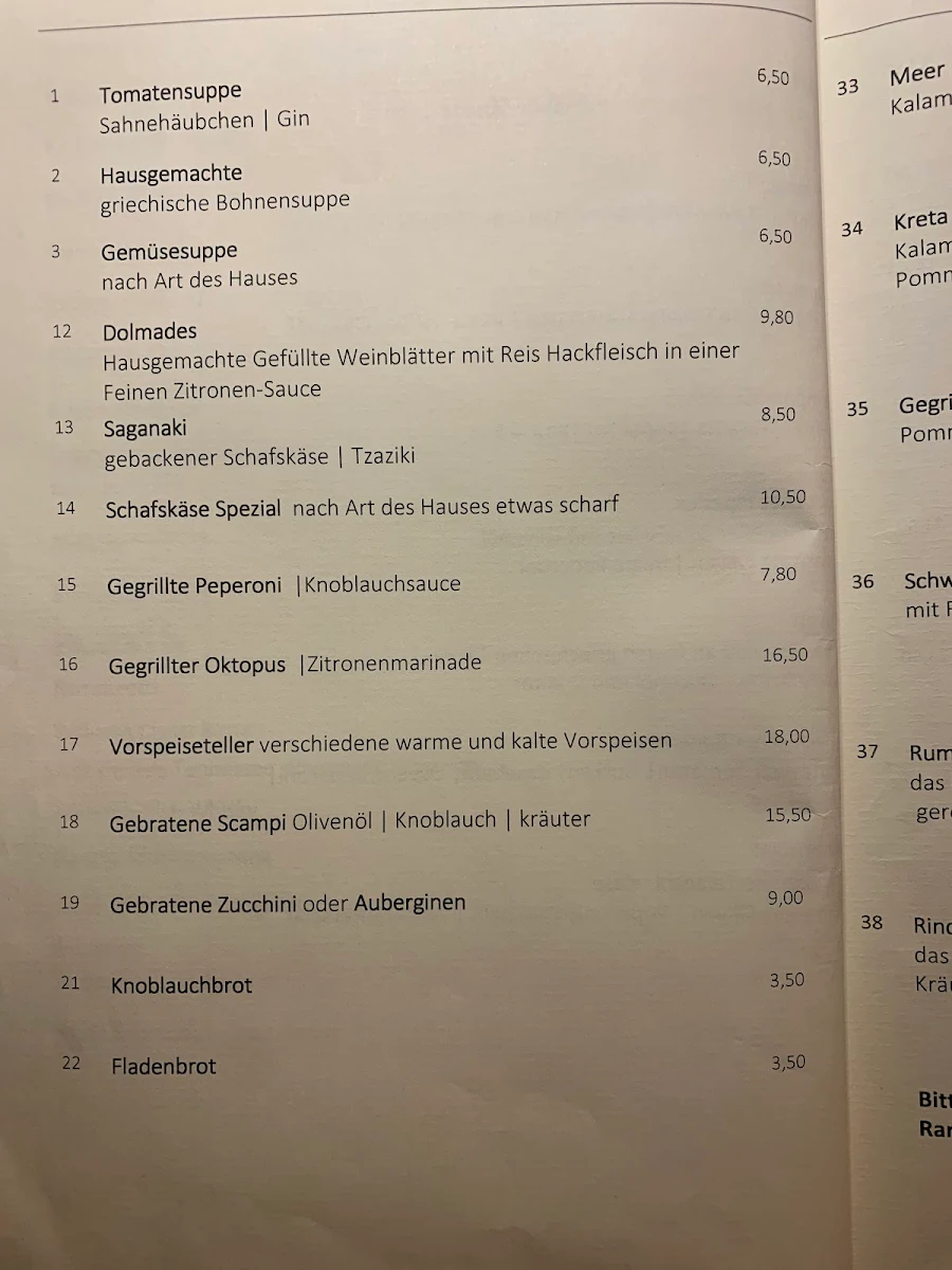 Speisekarte photo 3