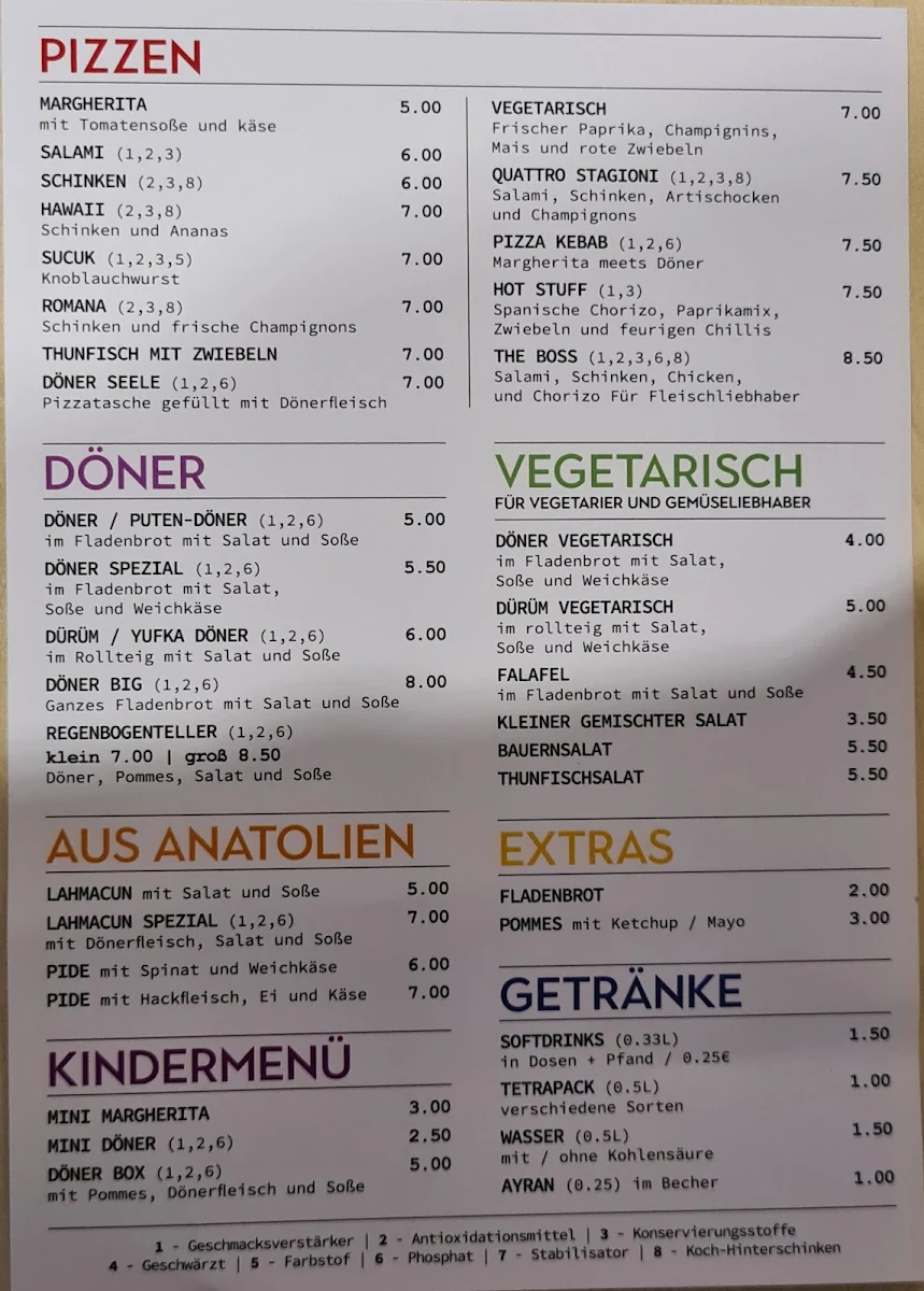 Speisekarte photo 2