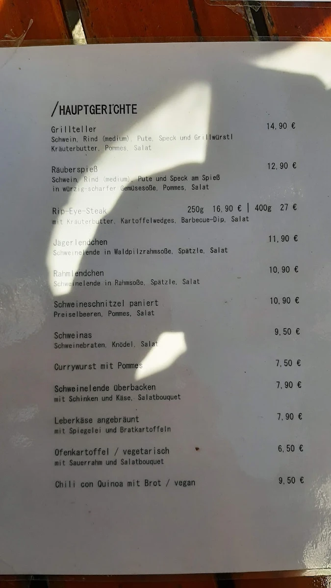 Speisekarte photo 2