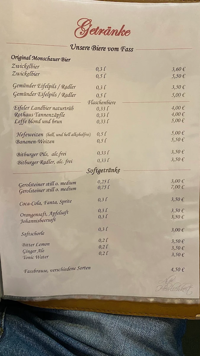 Speisekarte photo 1