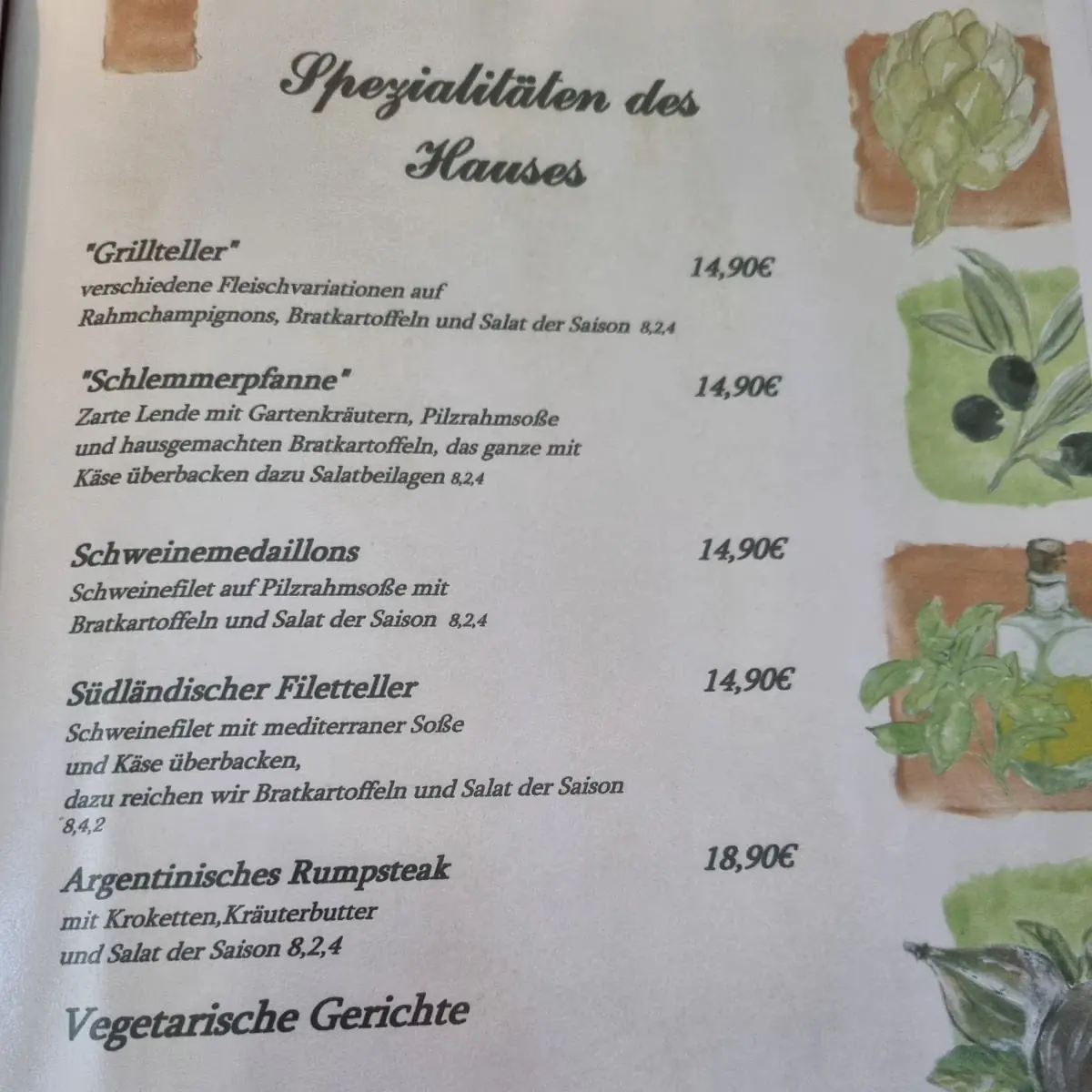 Speisekarte photo 2