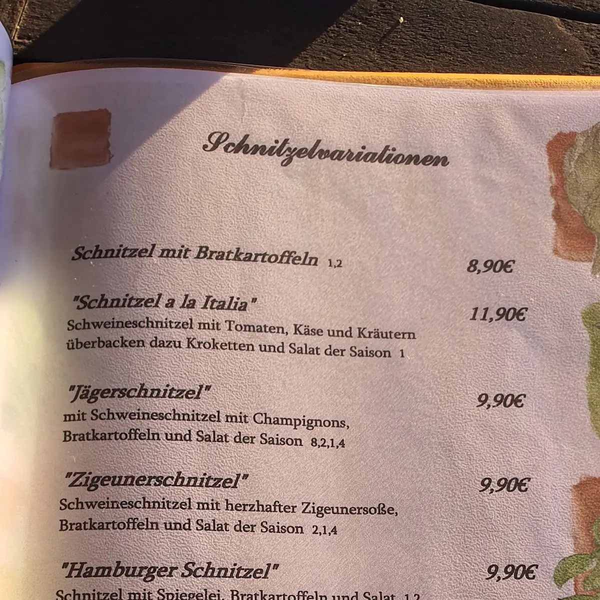 Speisekarte photo 7