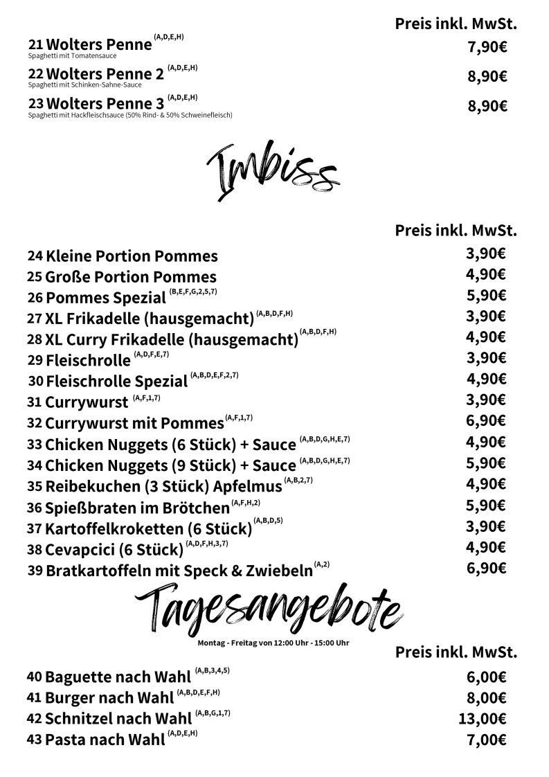 Speisekarte photo 2