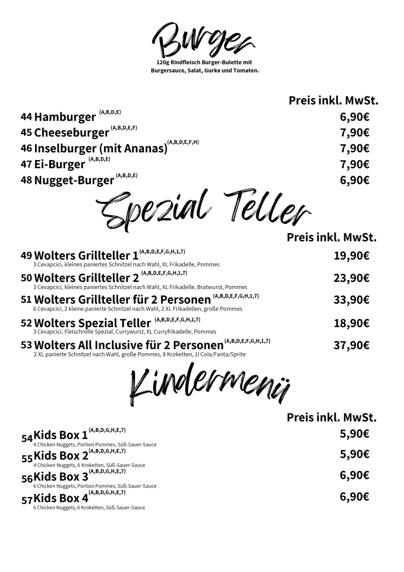 Speisekarte photo 3