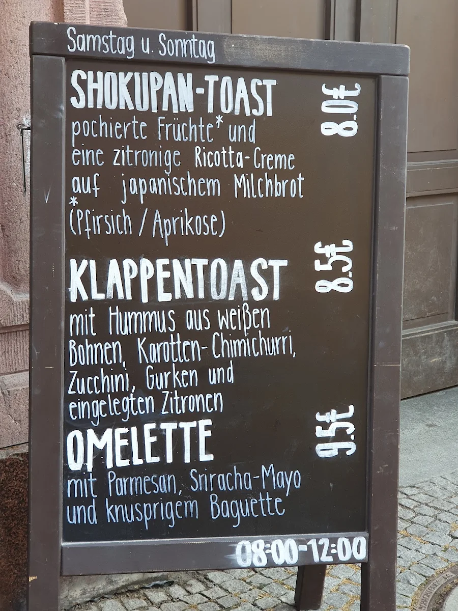 Speisekarte, Brotklappe | Bio-Handwerksbäckerei + Café