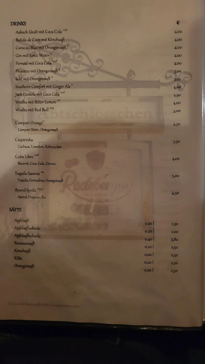 Speisekarte photo 2