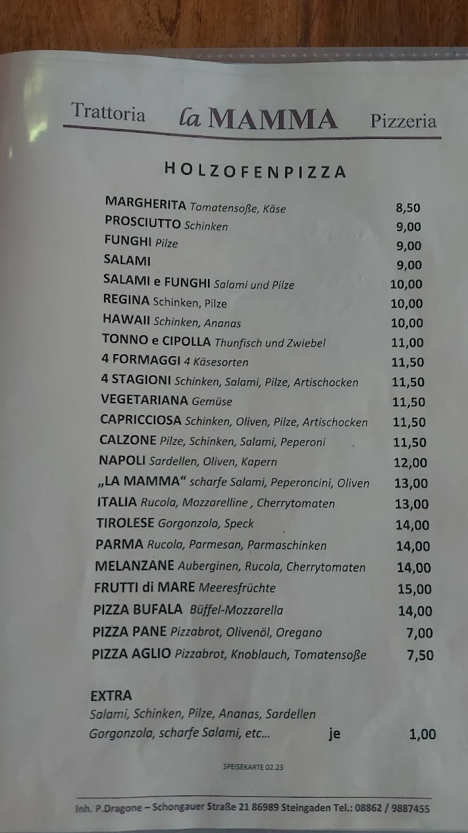 Speisekarte photo 5
