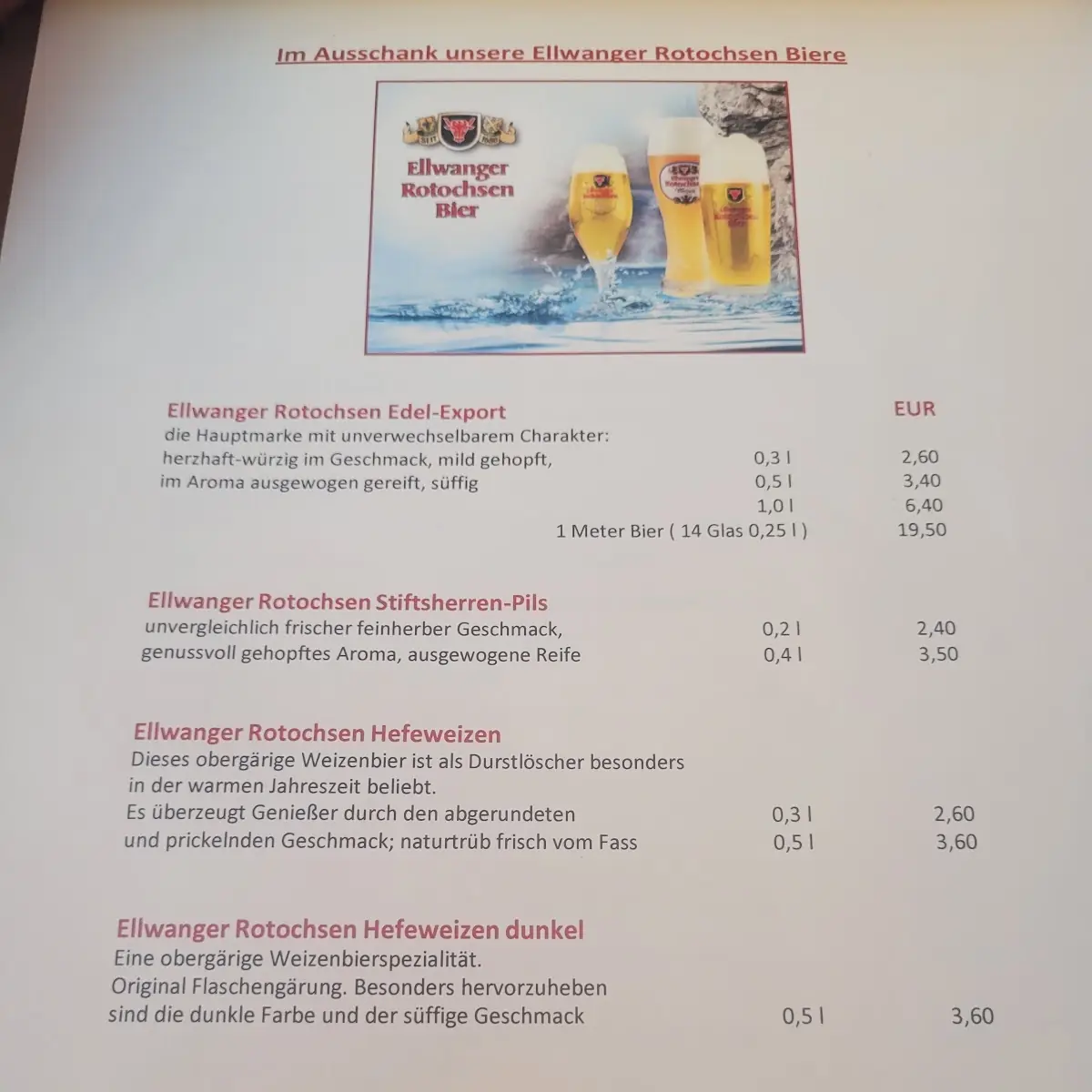 Speisekarte photo 6