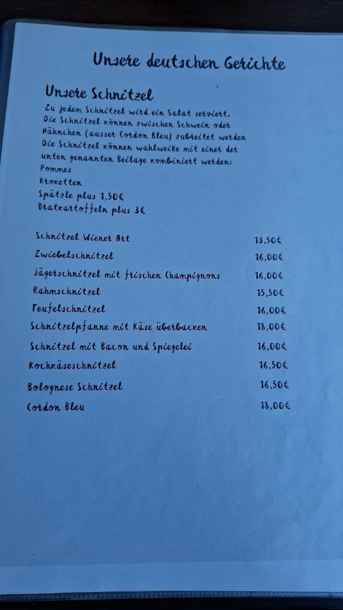 Speisekarte photo 1