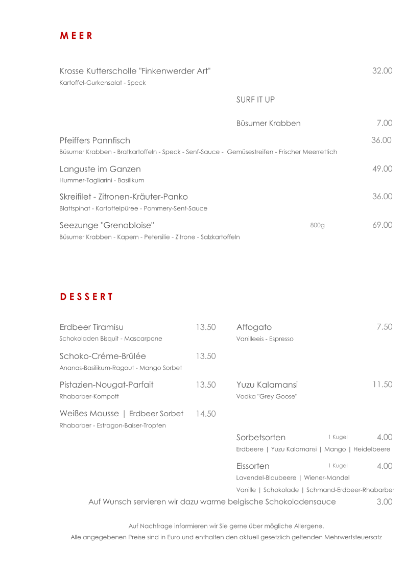 Speisekarte photo 2