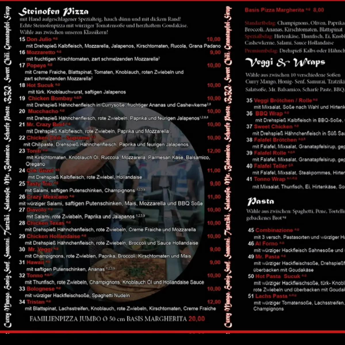 Speisekarte, Mr.Döner