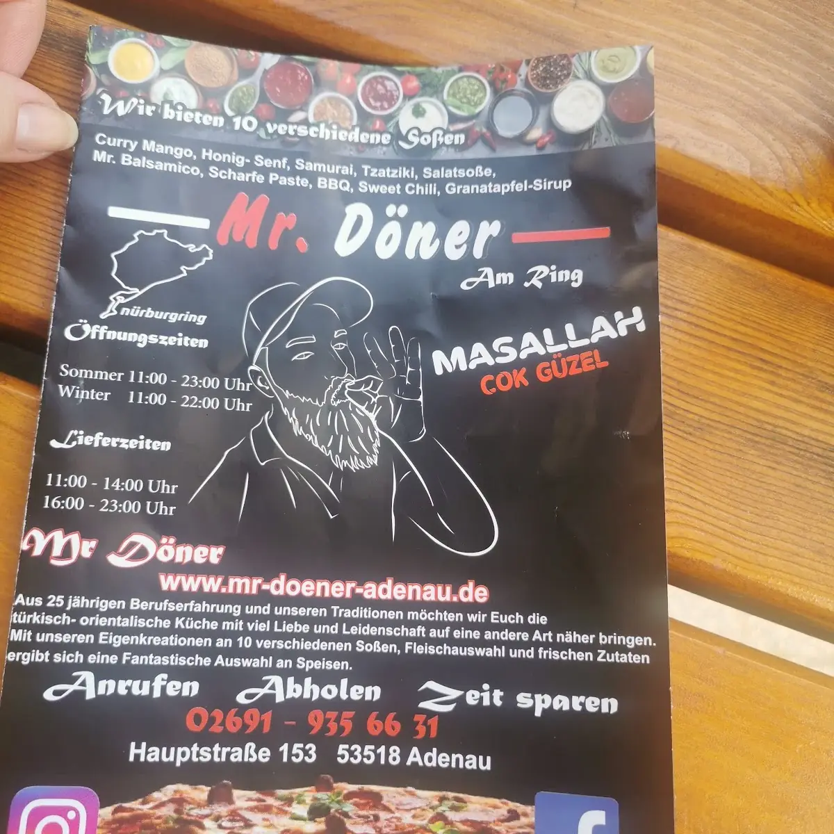 Speisekarte, Mr.Döner
