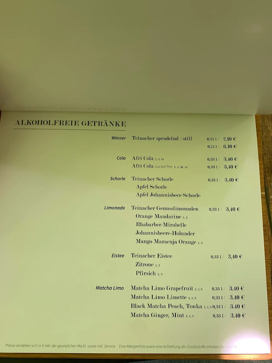 Speisekarte photo 2