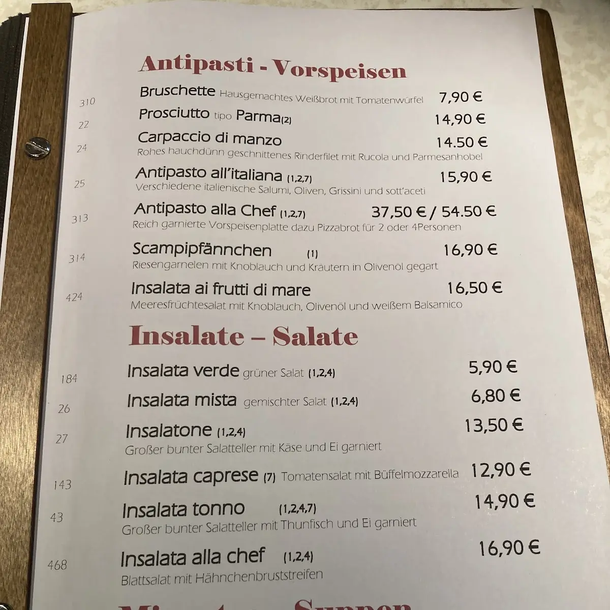 Speisekarte photo 3