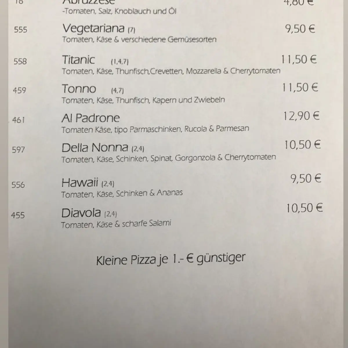 Speisekarte photo 8