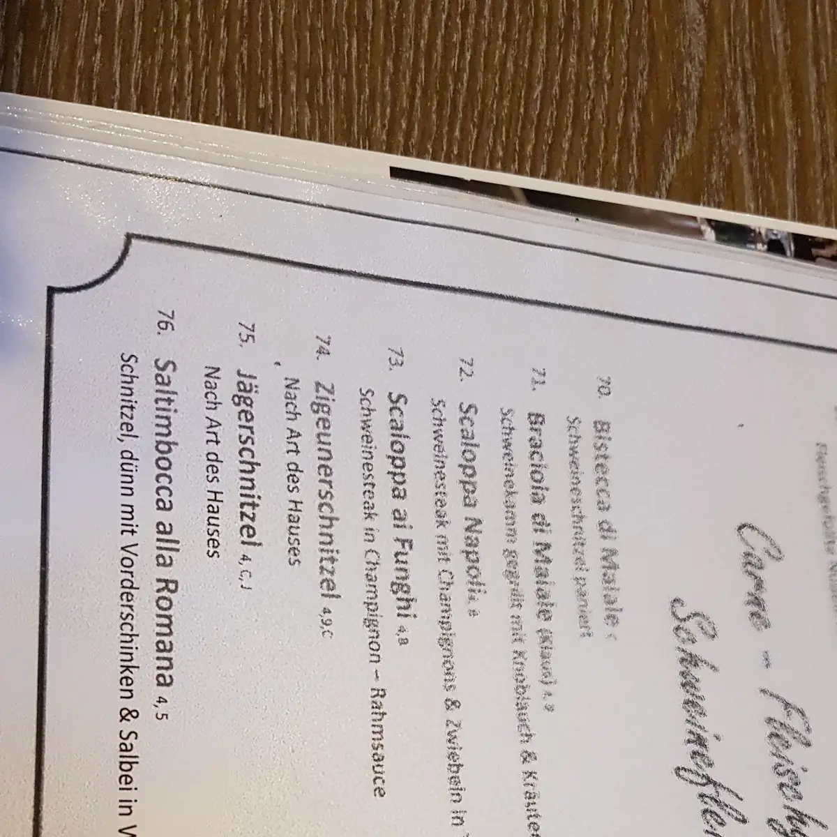 Speisekarte photo 3