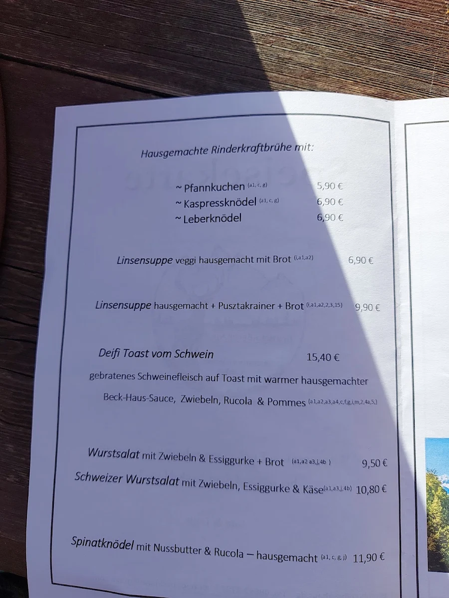 Speisekarte photo 2