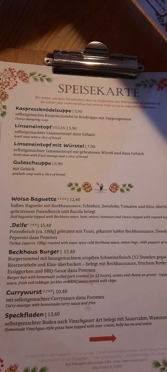 Speisekarte photo 5