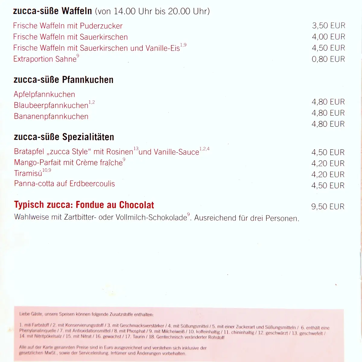 Speisekarte photo 4