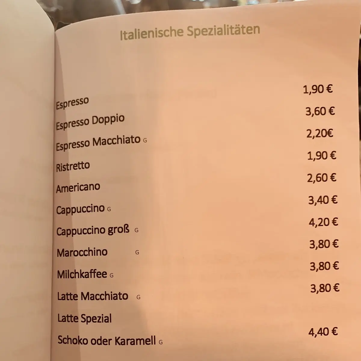 Speisekarte photo 8