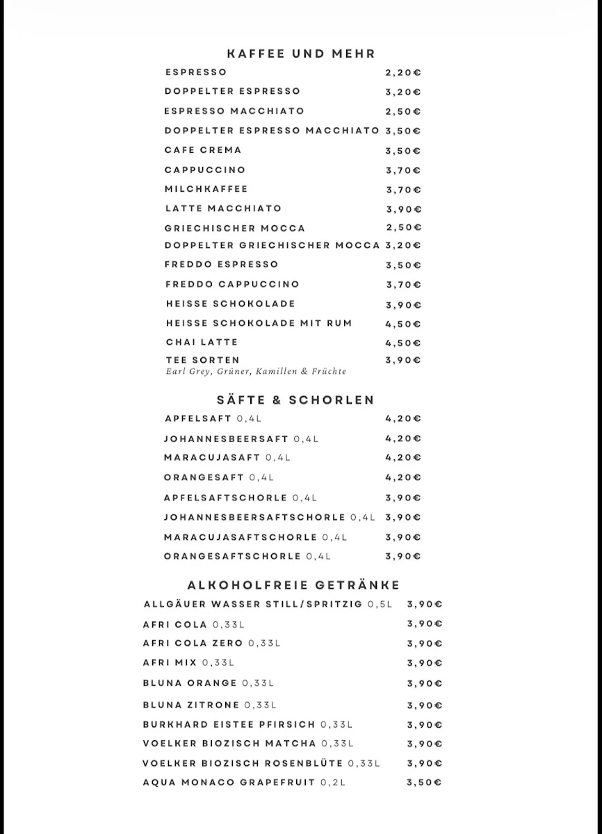 Speisekarte photo 2