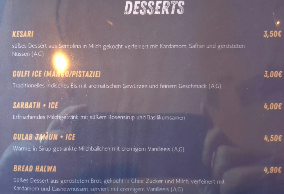 Speisekarte photo 2