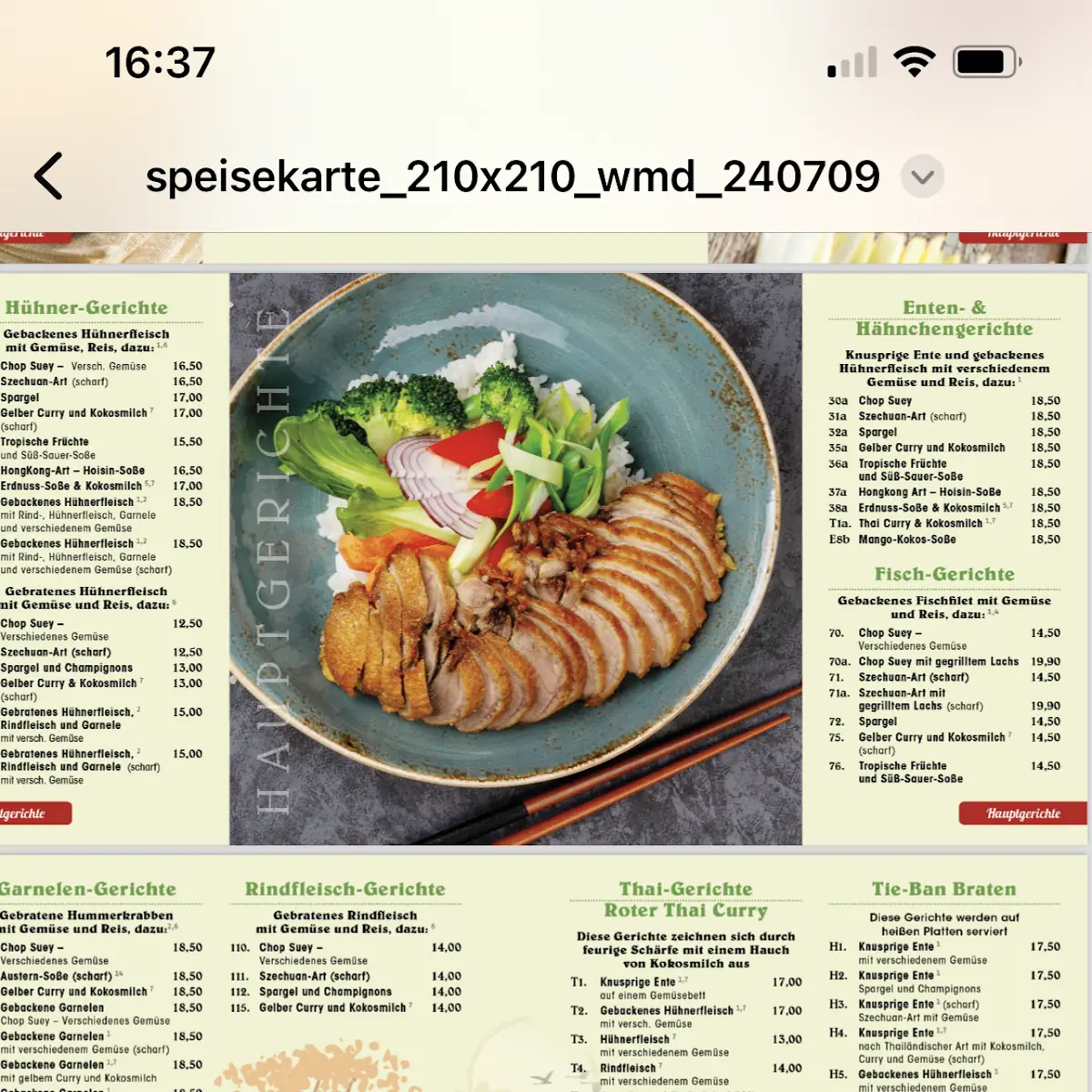 Speisekarte photo 1
