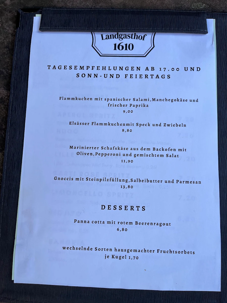Speisekarte photo 1