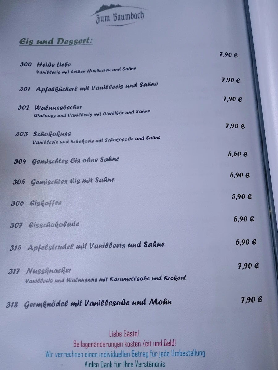 Speisekarte photo 2
