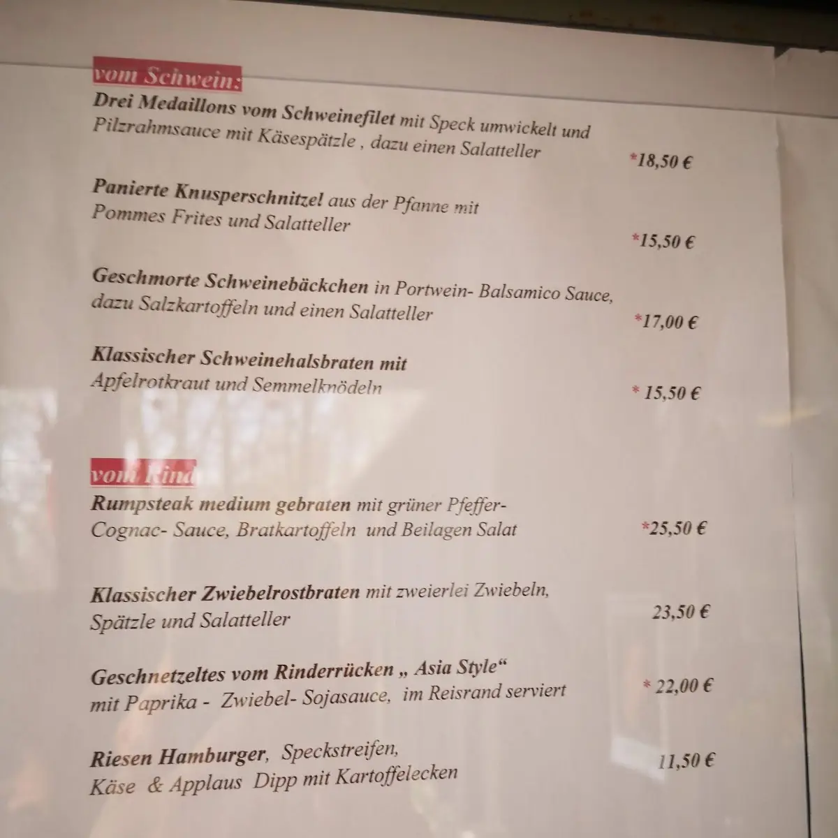 Speisekarte photo 4