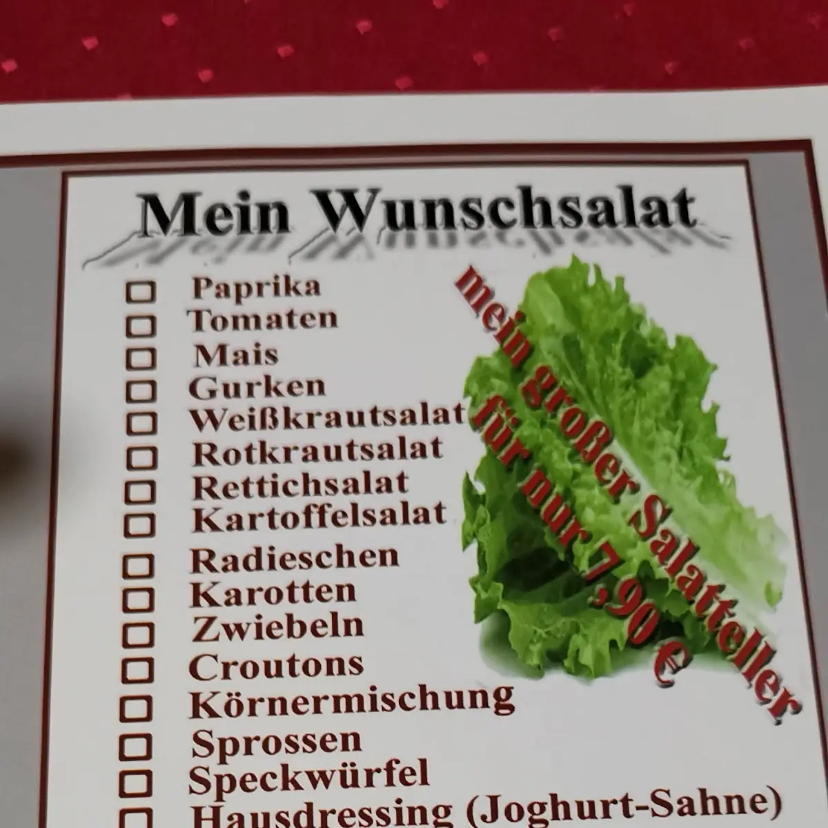 Speisekarte photo 7