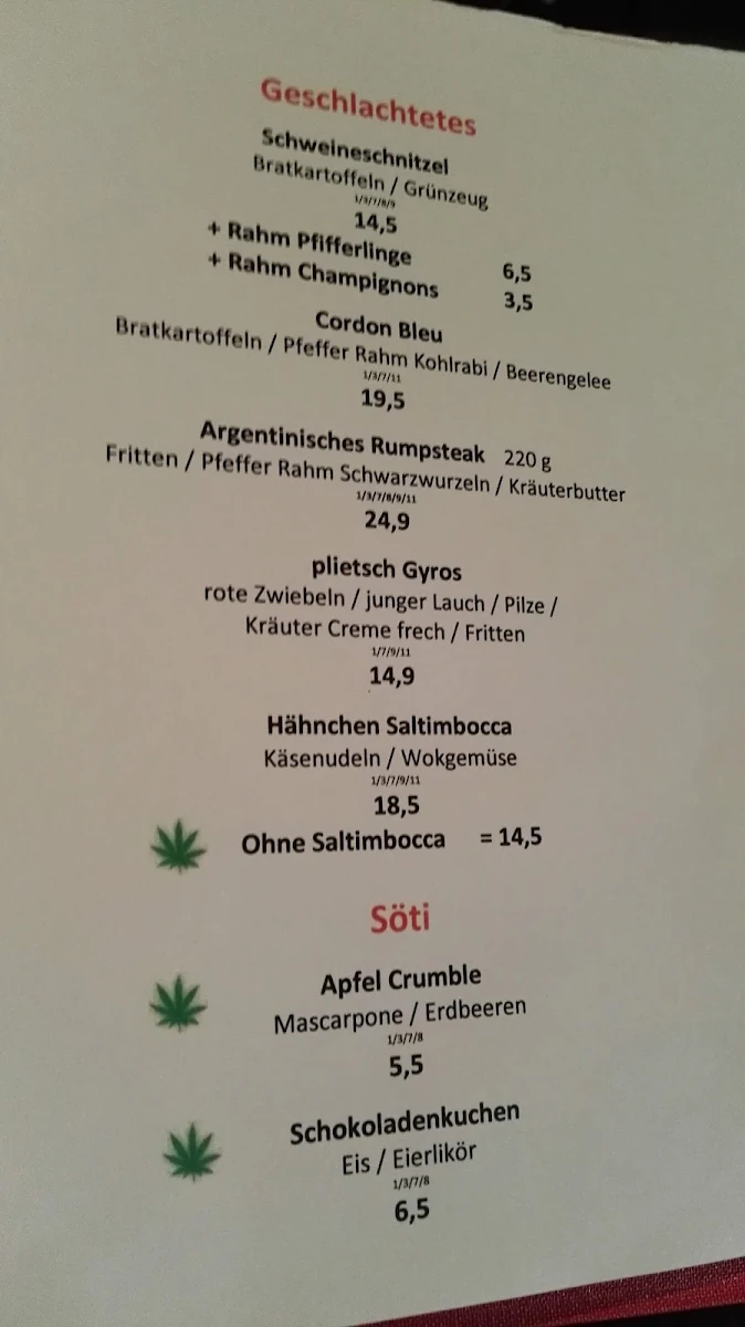 Speisekarte photo 1