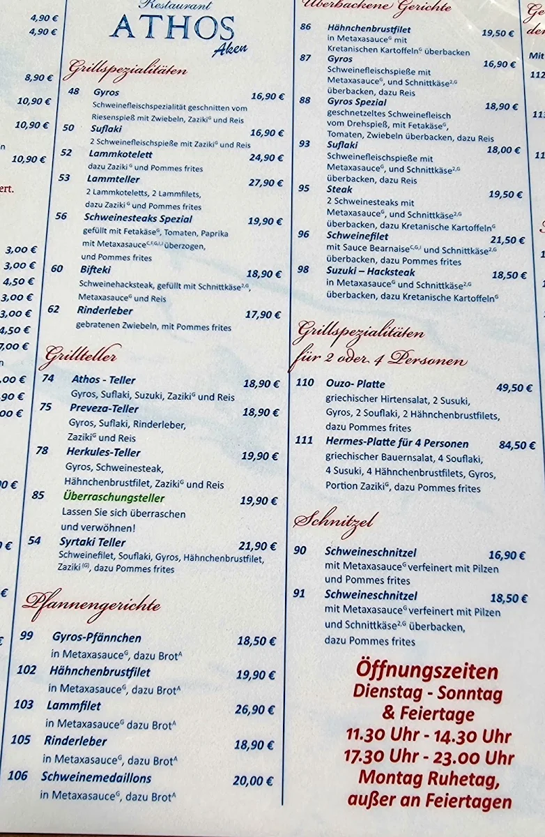 Speisekarte photo 2