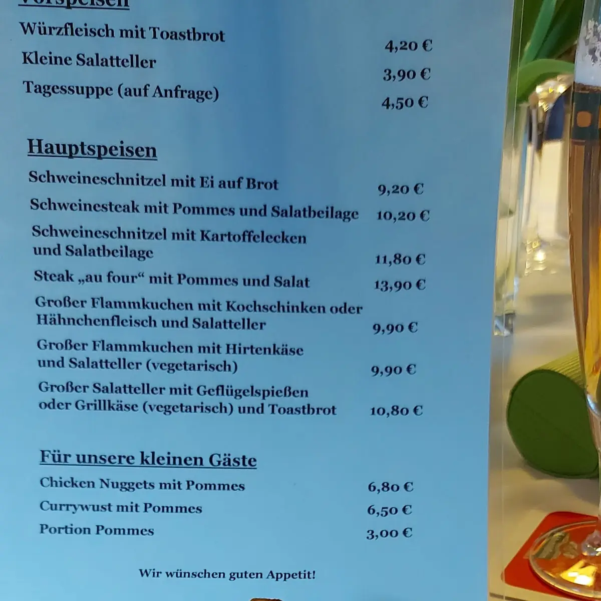 Speisekarte photo 1