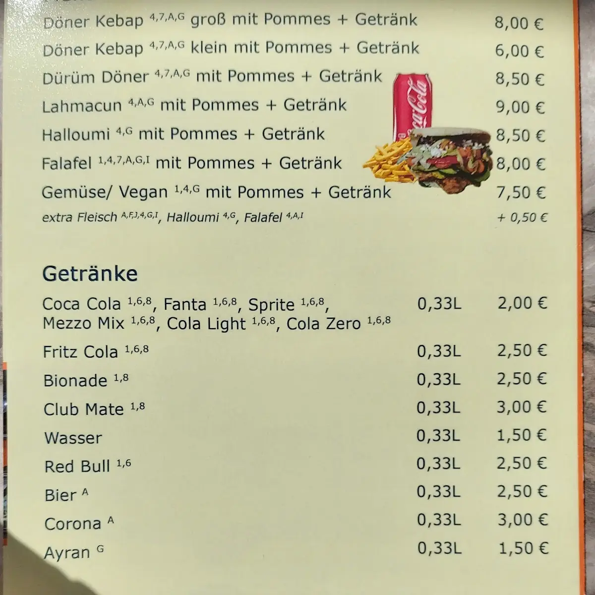 Speisekarte photo 1
