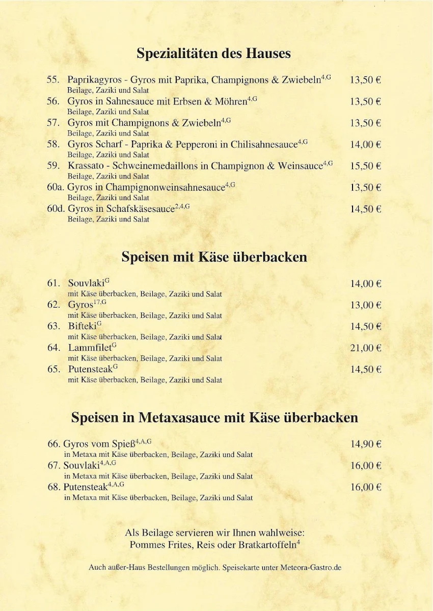 Speisekarte photo 2