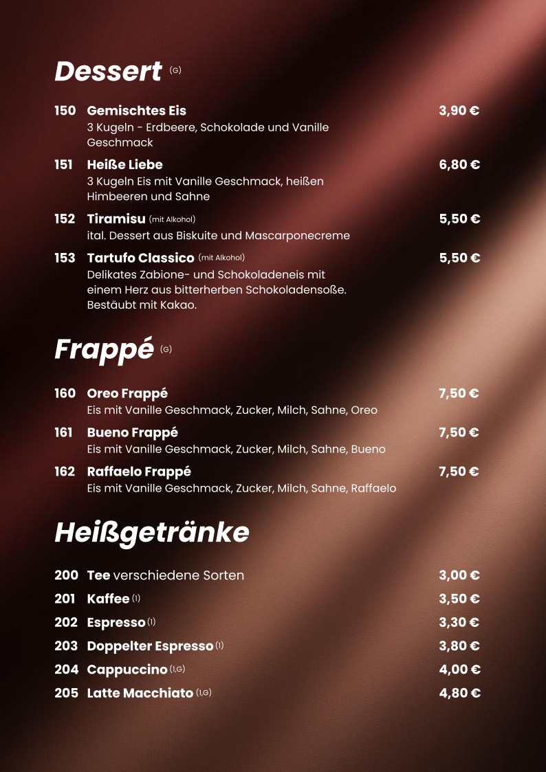 Speisekarte photo 2