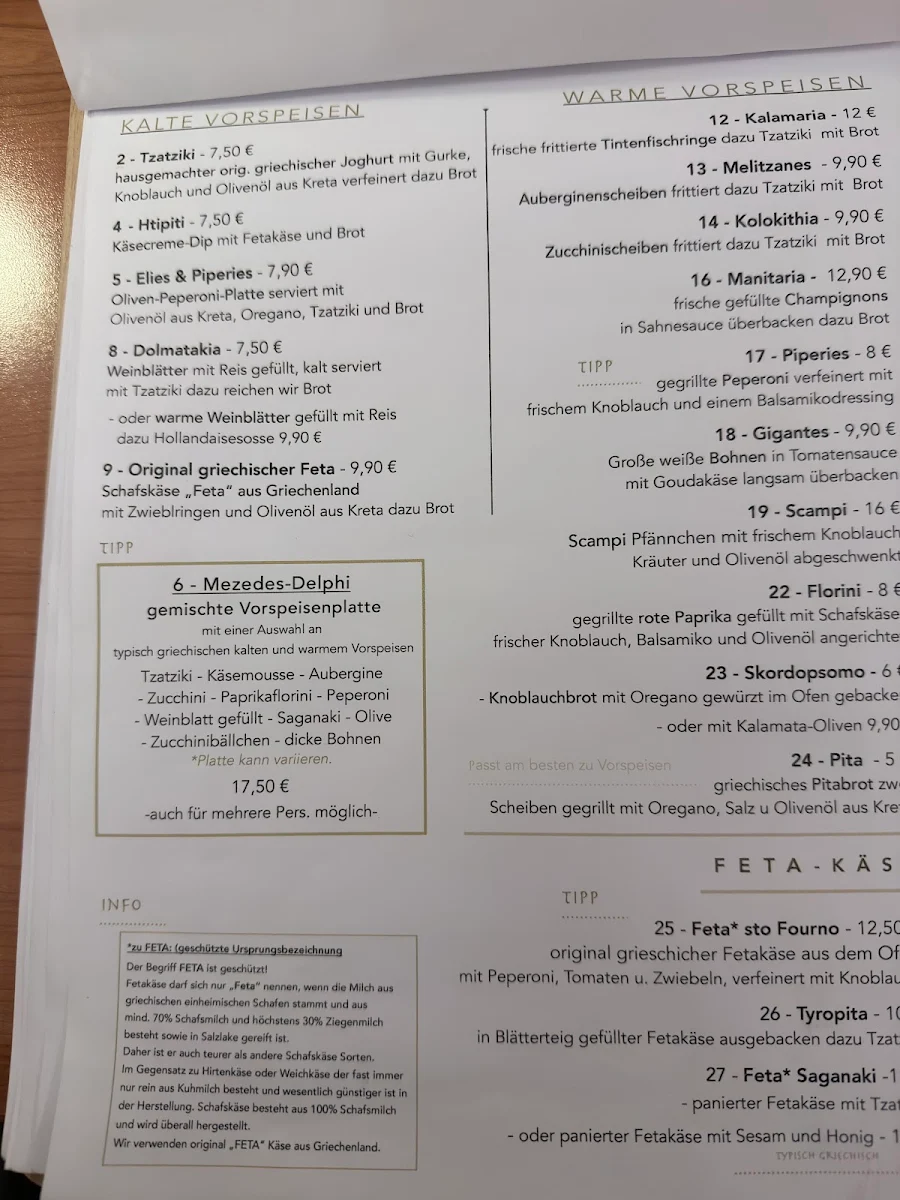 Speisekarte photo 1