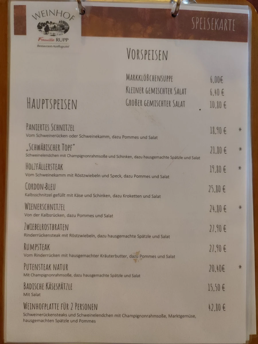 Speisekarte photo 2