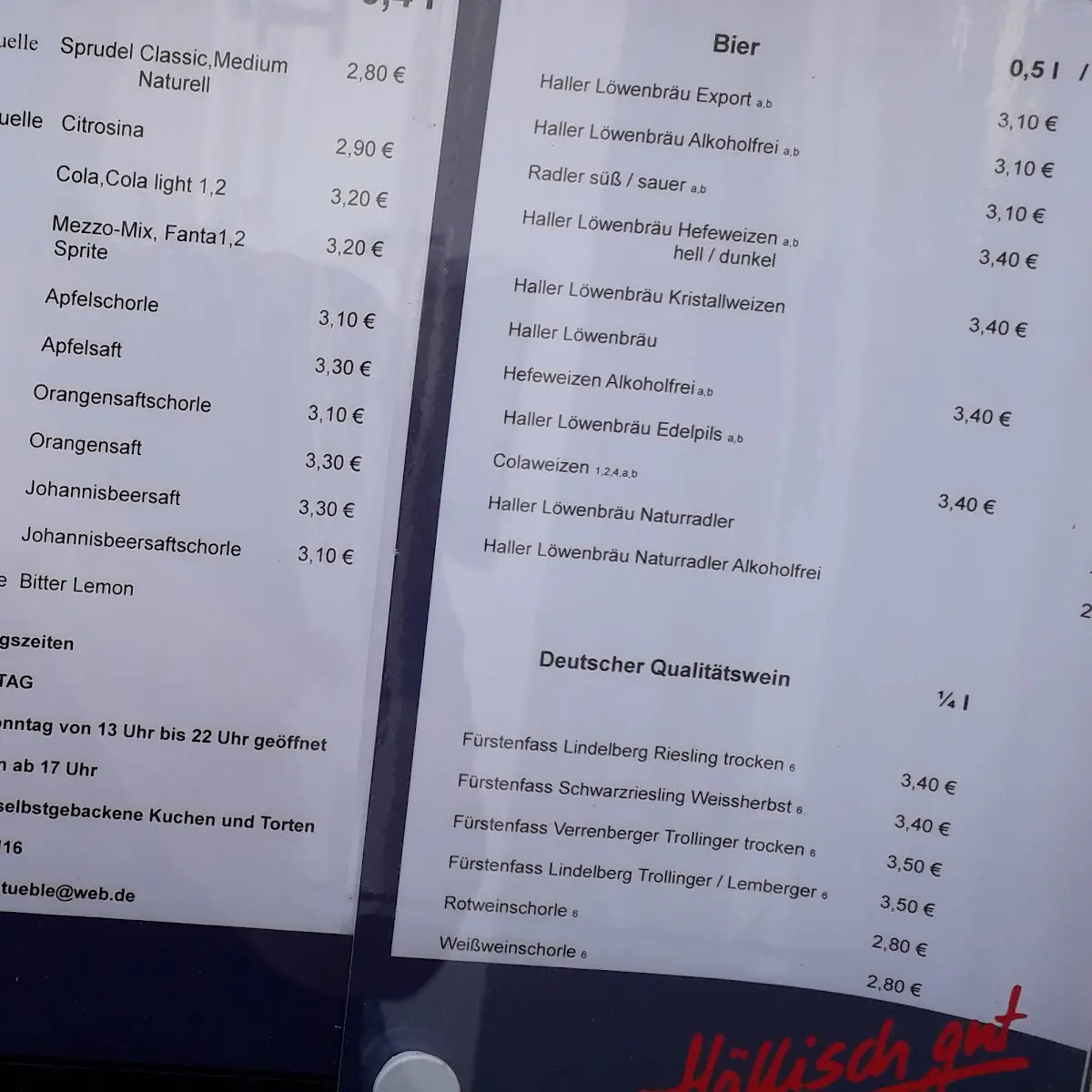 Speisekarte photo 2