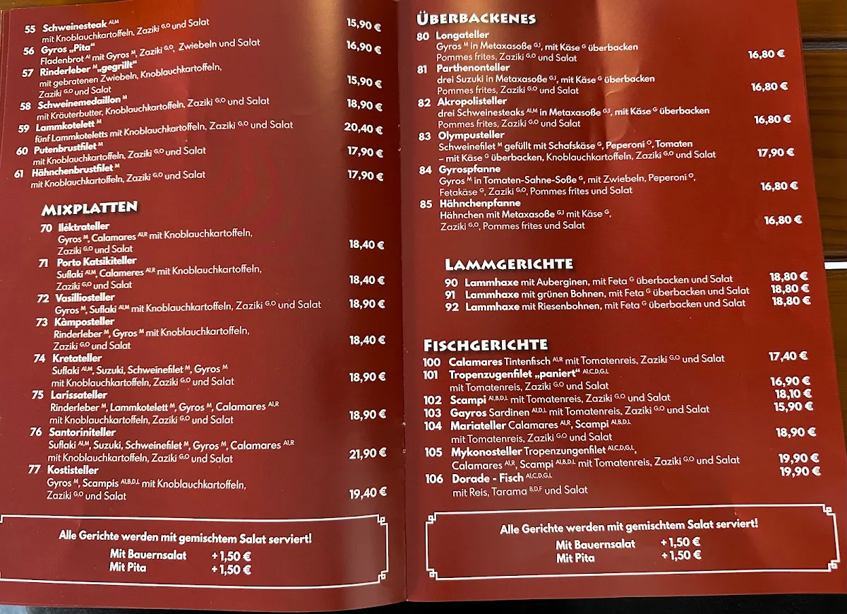 Speisekarte photo 1