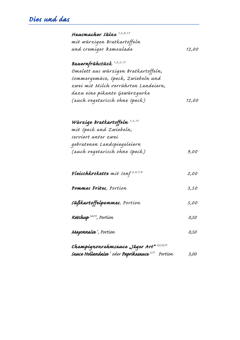 Speisekarte photo 10