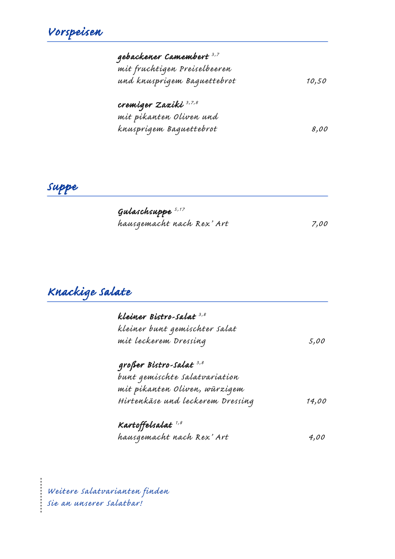 Speisekarte photo 9