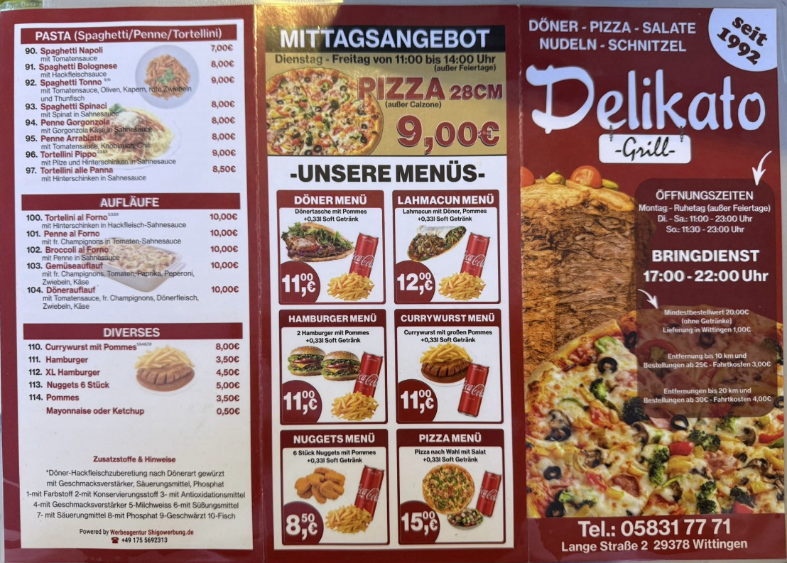 Speisekarte photo 2