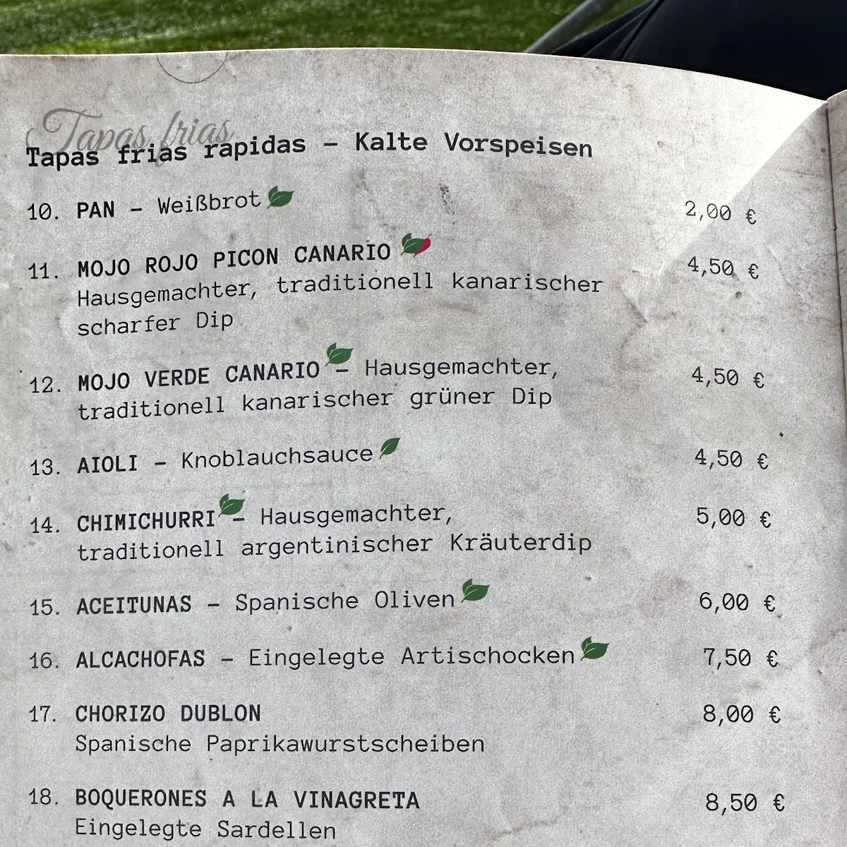 Speisekarte photo 2