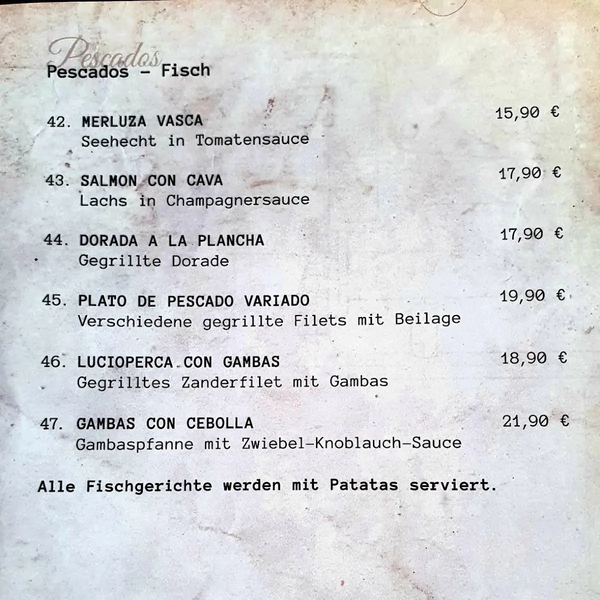 Speisekarte photo 8