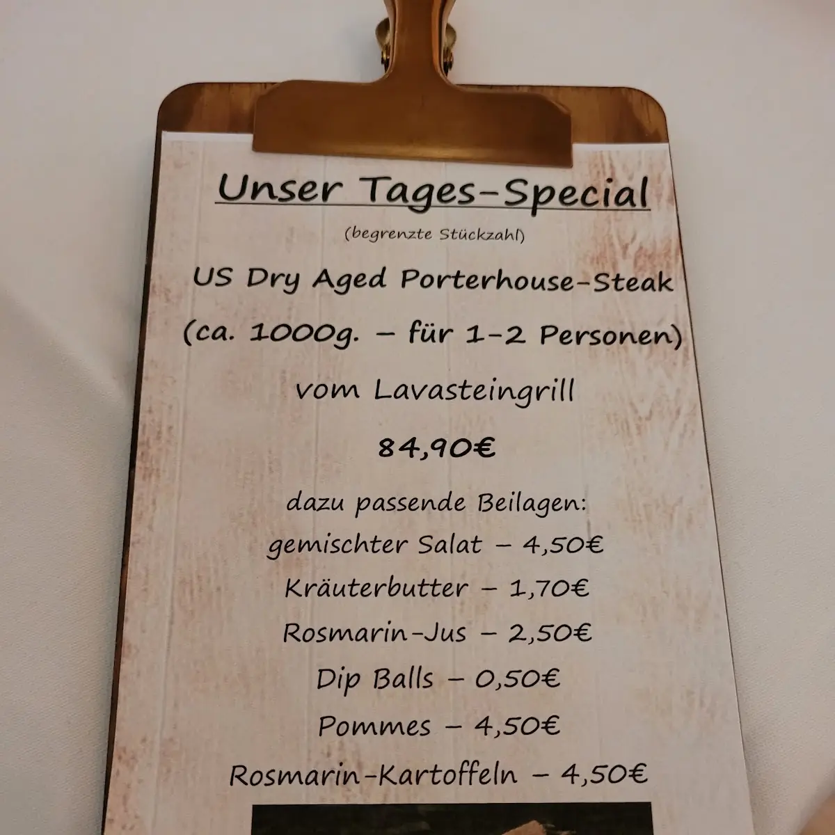 Speisekarte photo 2