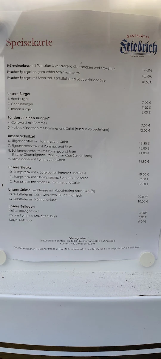 Speisekarte photo 2