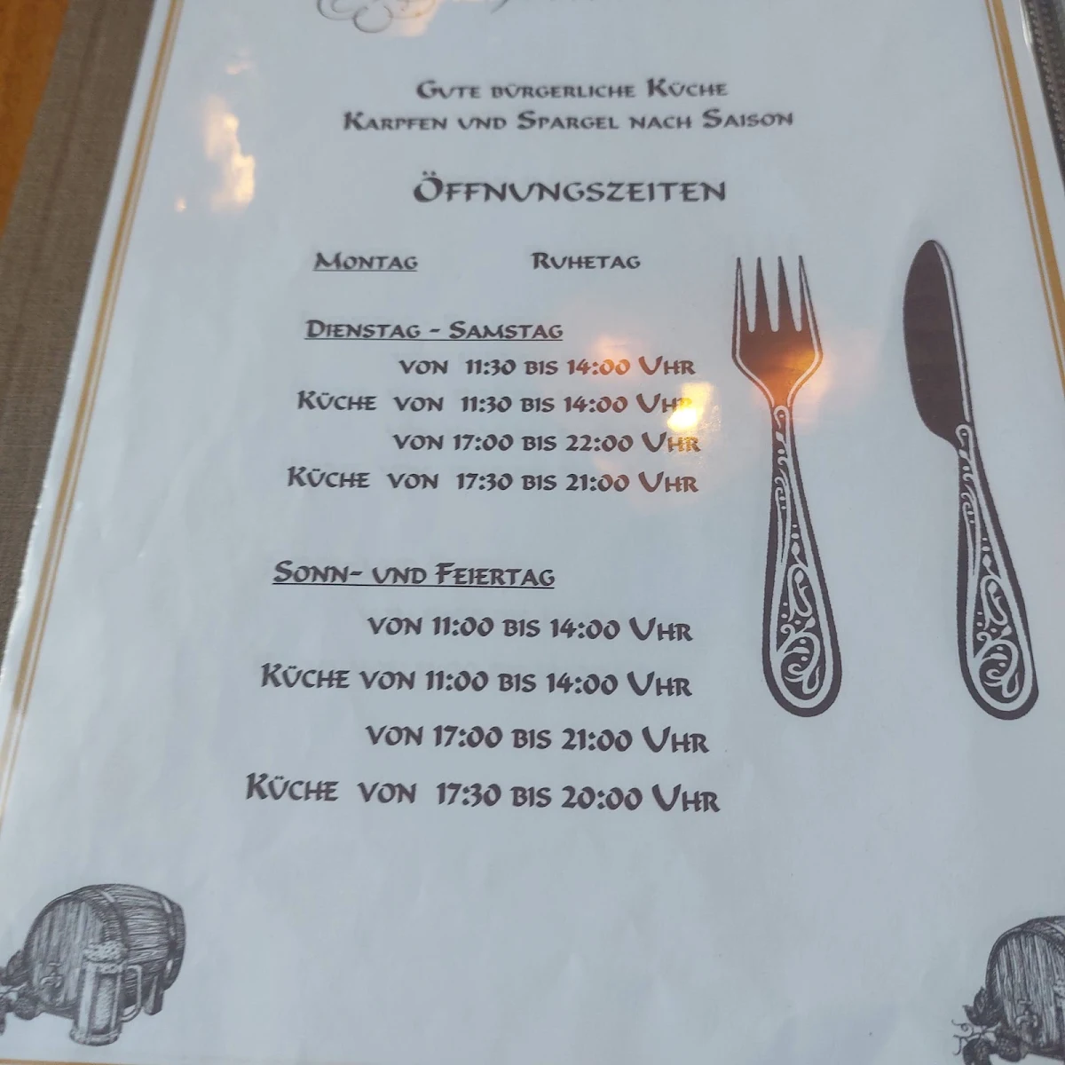 Speisekarte photo 5